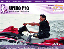 Tablet Screenshot of orthoproassociates.com